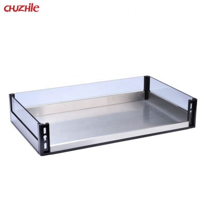 Hot popular Cheap fashion stainless steel pull out wire basket kitchen drawer basket