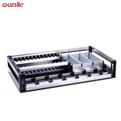 Multi-function Kitchen Accessories Storage Basket Furniture Hardware Cabinet Drawer Basket Stainless Steel Pull Out Basket