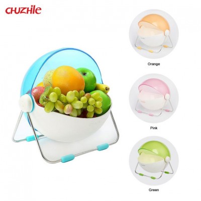 Grade guarantee plastic material blue green orange pink for color fruit basket for home